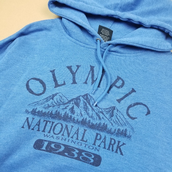 Washington Olympic National Park Blue Graphic Prin - Picture 4 of 7